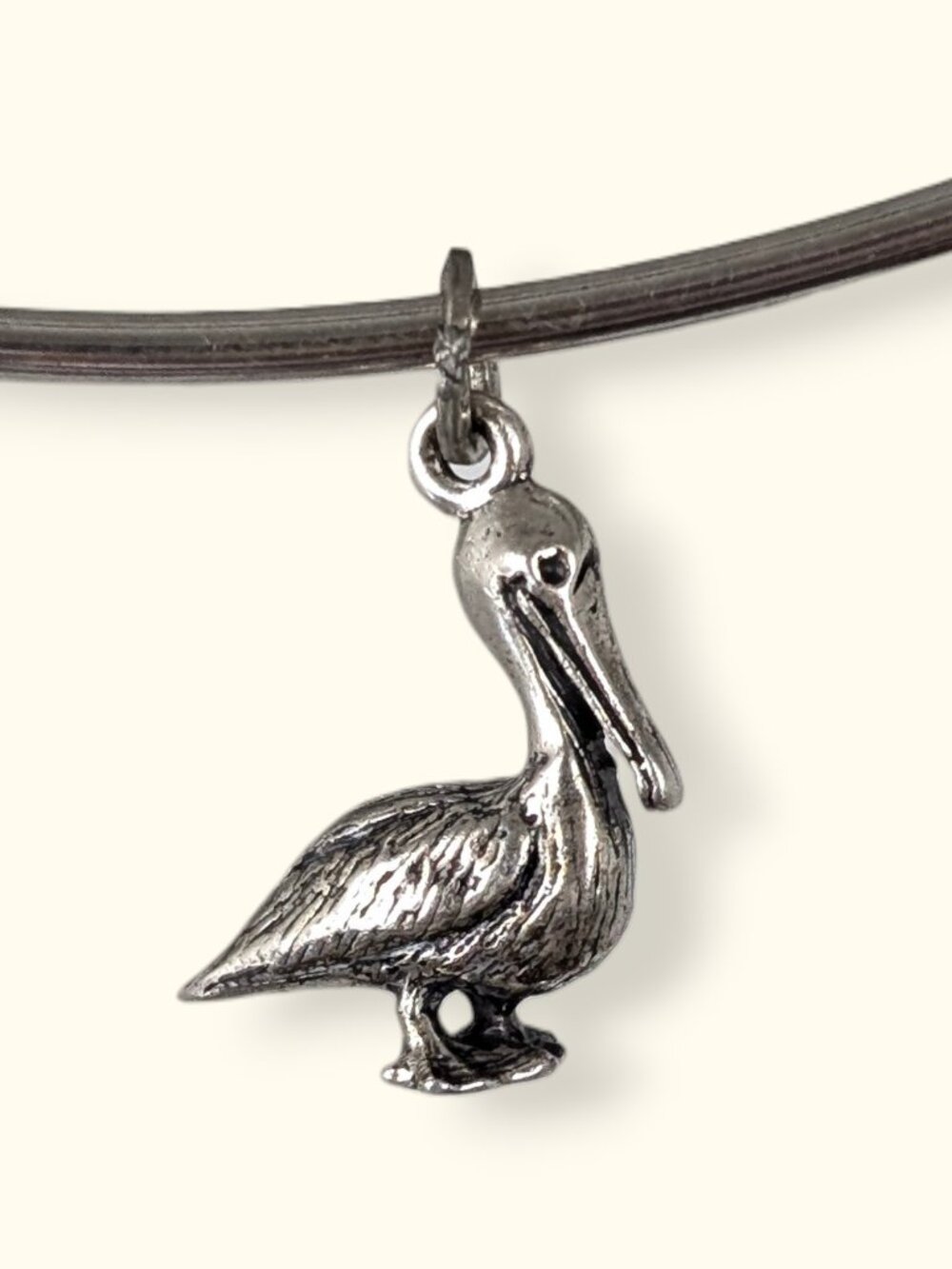 Vintage Sterling Silver Pelican Charm
